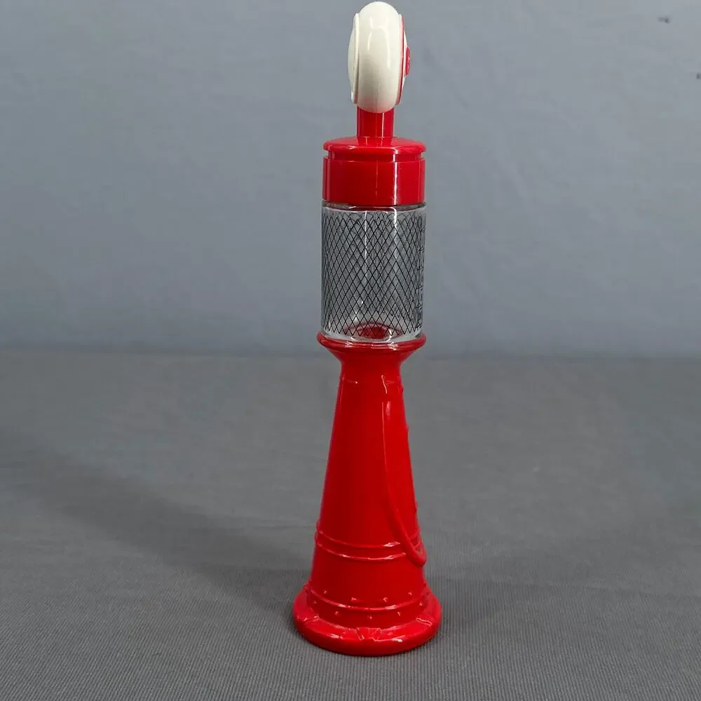 VTG Avon Remember When Gas Pump After Shave Bottle Red Clear 4oz Man Cave Retro
